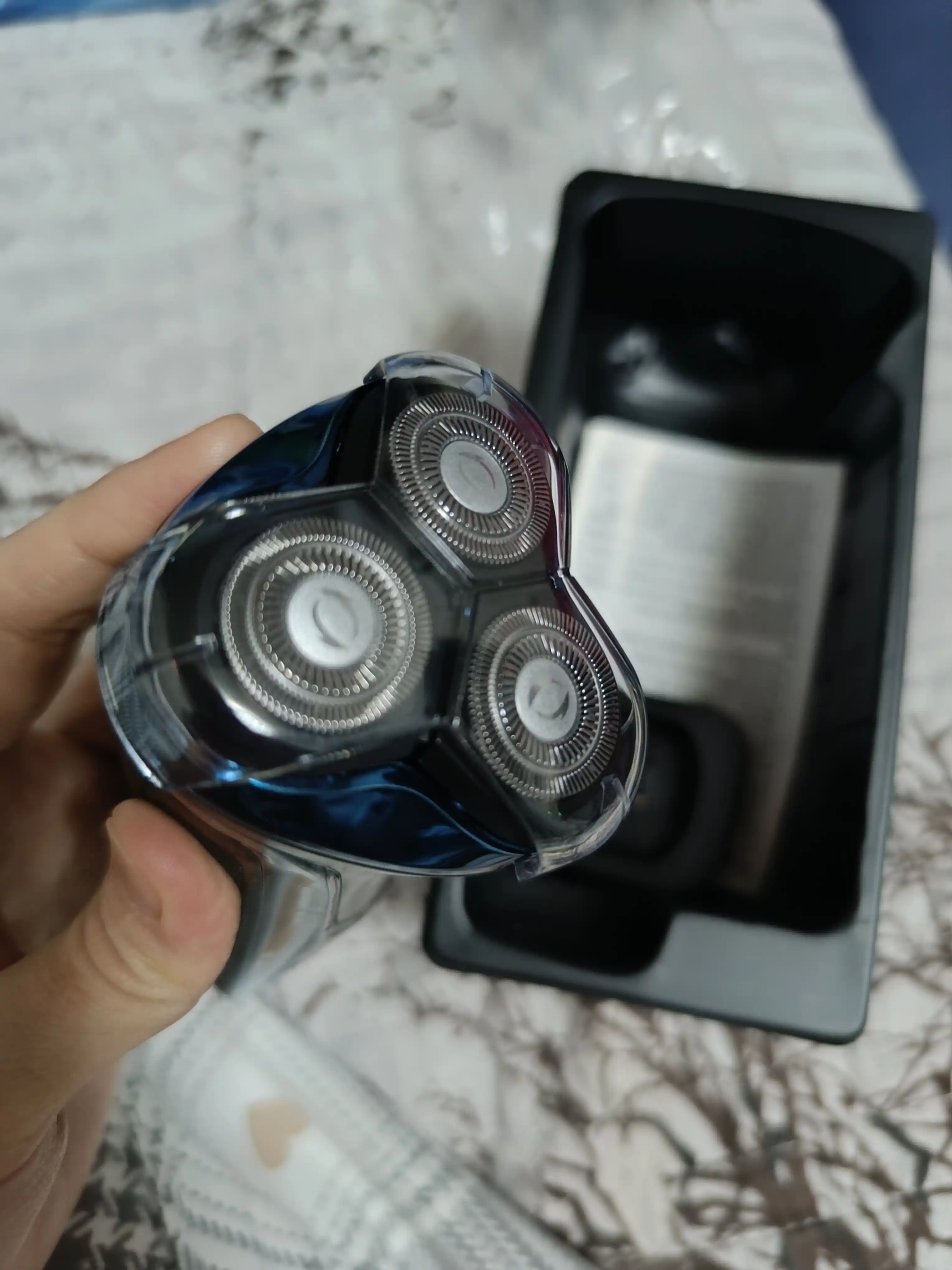Elektr soqol olish mashinasi erkaklar uchun trimmer bilan, akkumulyatorli simsiz portativ