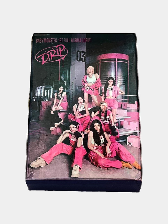 Lomo карты BABYMONSTER 55 шт — K-Pop фотокарты, коллекционный набор, мерч подарок