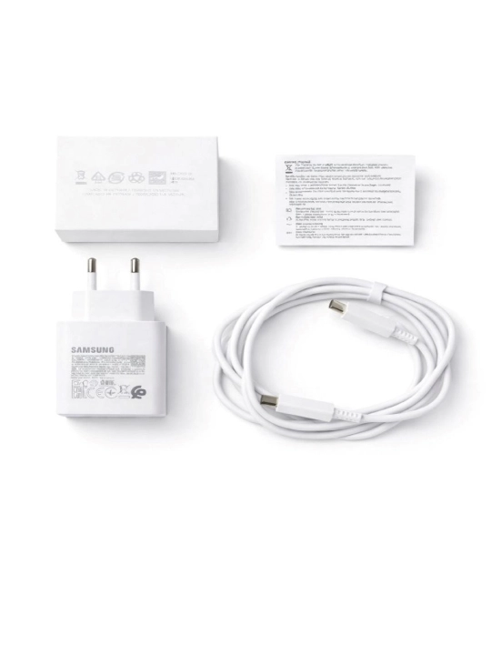 Samsung 45W Type-C zaryadchik, adapter (kabel bilan) Fast Charging 2.0 - Tezkor zaryadlash
