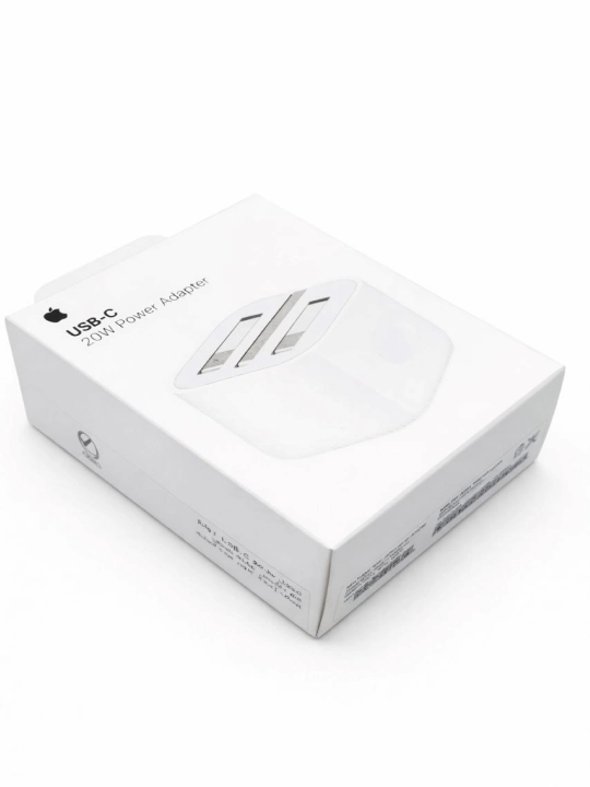 Зарядное устройство (ОРГ) USB-C 20W для iPhone X, 11, 12, 13, 14, 15, 16, 17 быстрой заряд
