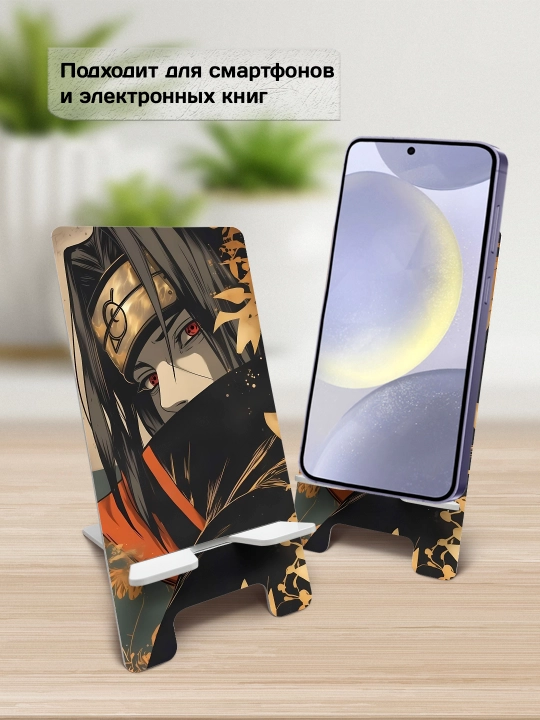 Anime telefon stendi, ish stoli telefon ushlagichi, MDF, 15x7 sm