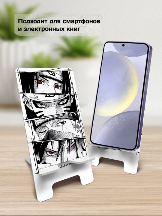 Подставка для телефона Аниме, настольный держатель телефона, МДФ, 15х7 см