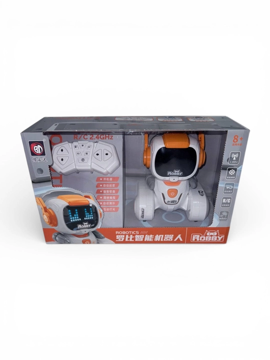 Interaktiv Robby robot, 2.4 GGs pult, sensor, LED, TYPE-C