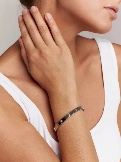 Браслет "Stainless Steel", женская бижутерия, в стиле cartier