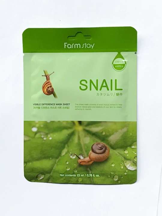 Тканевая маска для лица Farmstay Snail Увлажняющая маска 23 мл