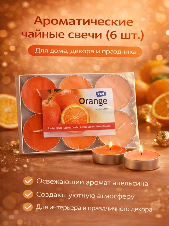 Aromatik choy shamchalari (6 dona) – Uy, dekor va bayram uchun - 