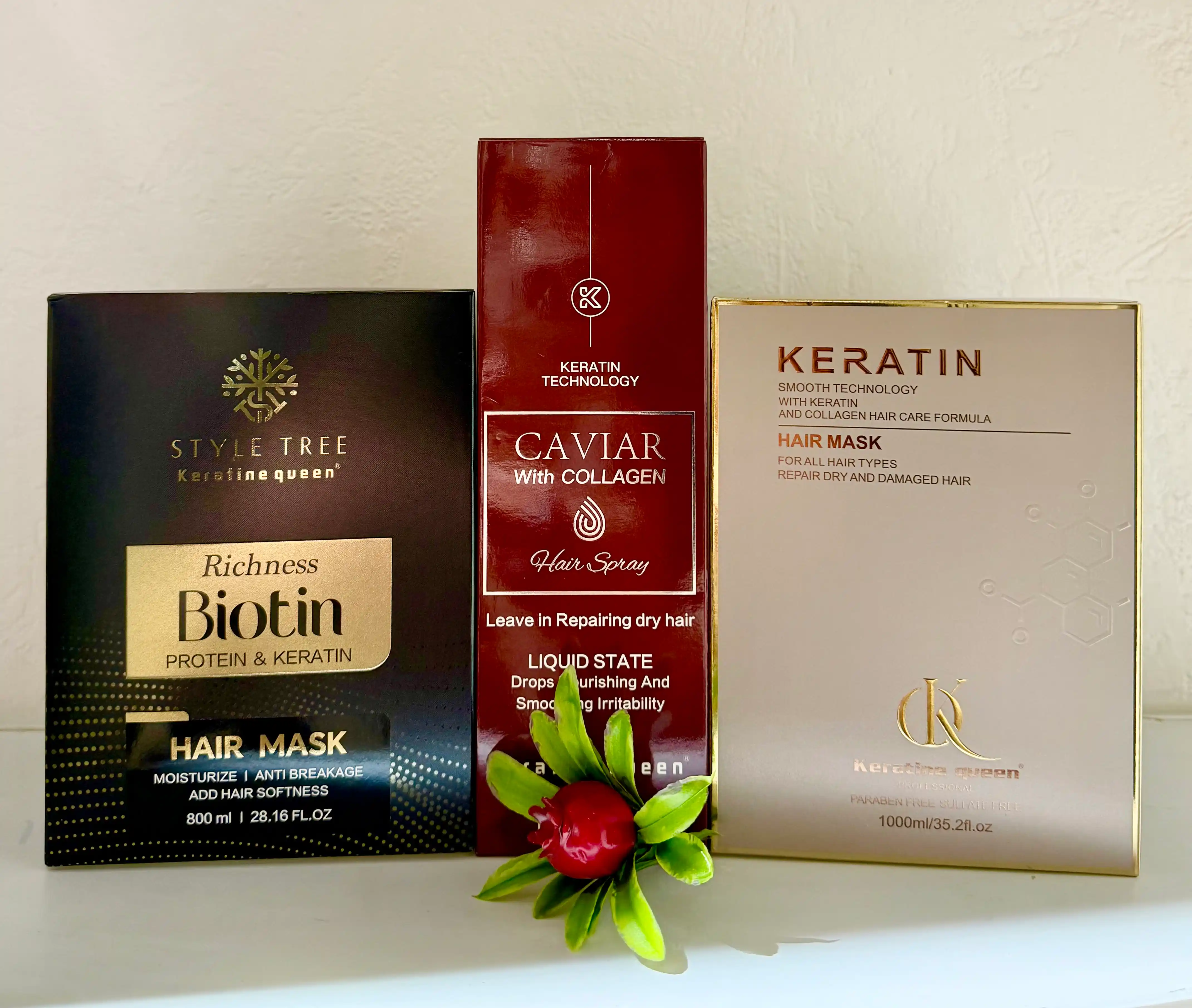Маска для волос Keratin Queen Biotin & Keratin 800 мл без сульфатов