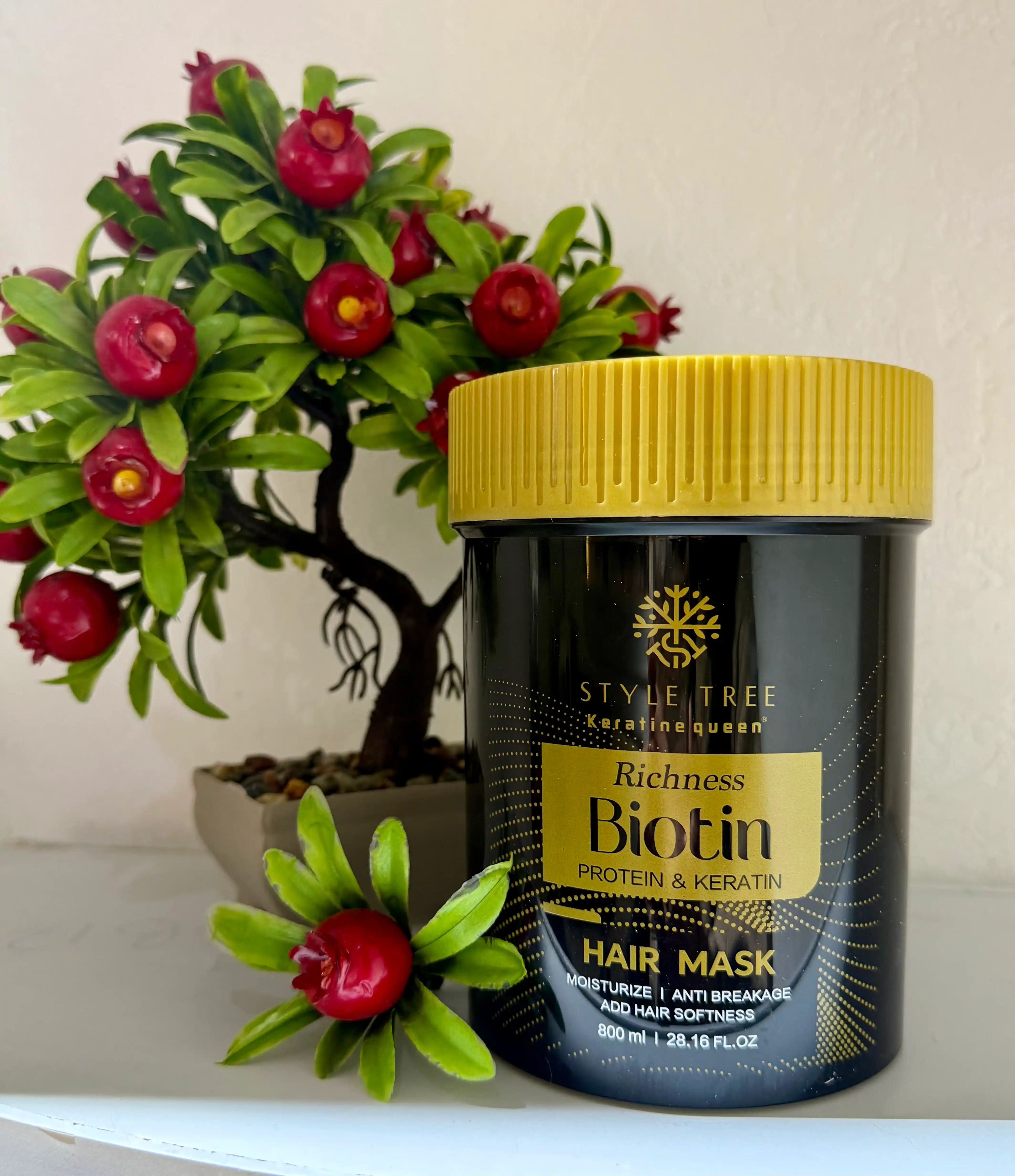 Маска для волос Keratin Queen Biotin & Keratin 800 мл без сульфатов