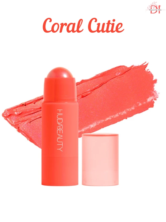 Кремовые румяна-стик Huda Beauty-нежная текстур, натуральный румянец, легкое нанесение 
