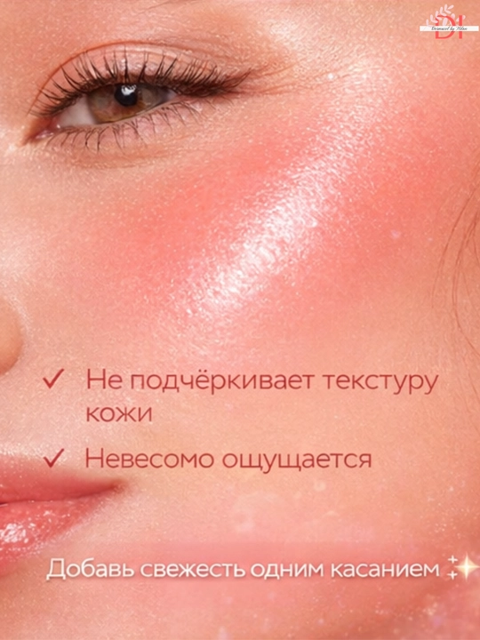 Suyuq rumyana Huda Beauty aplikator bilan-kremli formula, mayin tekstura, mayin tekstura
