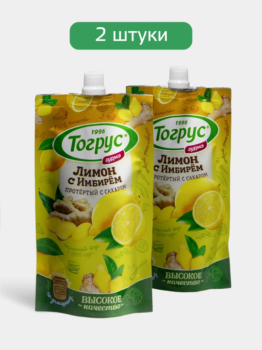 Imbir bilan limon shakar bilan pyuresi TOGRUS, 250 g - 