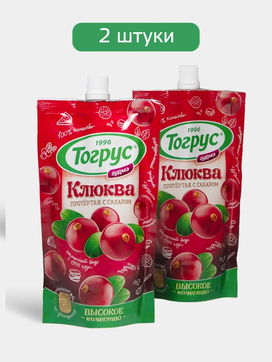 Shakar bilan maydalangan kızılcık, TOGRUS, 250 gr - 