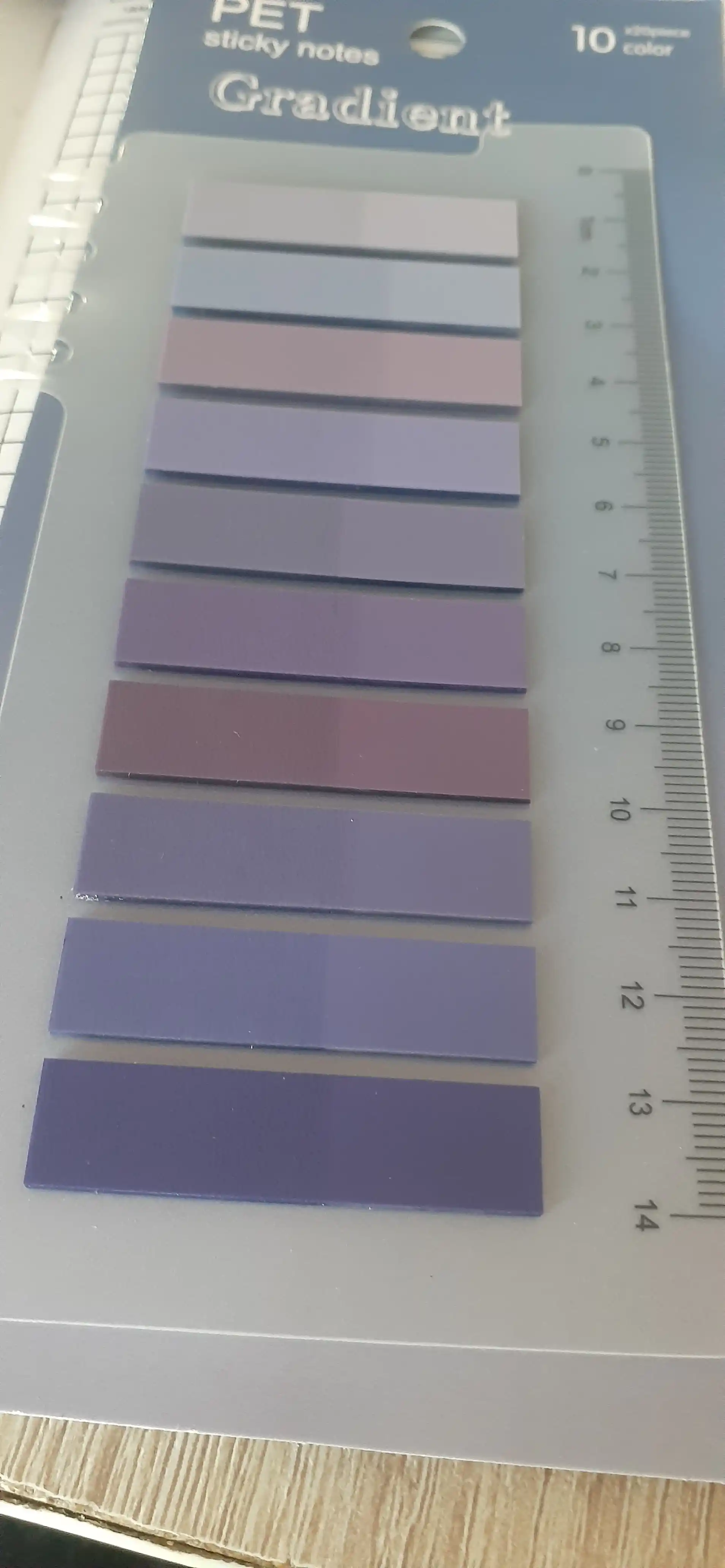 Gradient indeks stikerlari, 10 xil rang