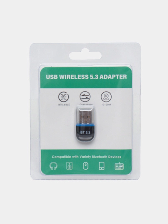 Bluetooth USB адаптер 5.0-5.1-5.3-5.4-6.0  для ПК колонок, наушников, геймпадов Быстрый