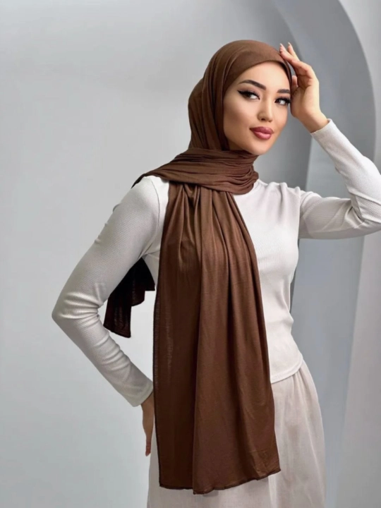 Kashka, trikotaj sharf, ro‘mol, hijob, 170 * 65