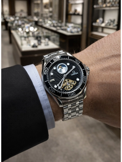 Мужские наручные часы Omega — TIMEUZB-OMEGAA-ЧЕРНСТЕ