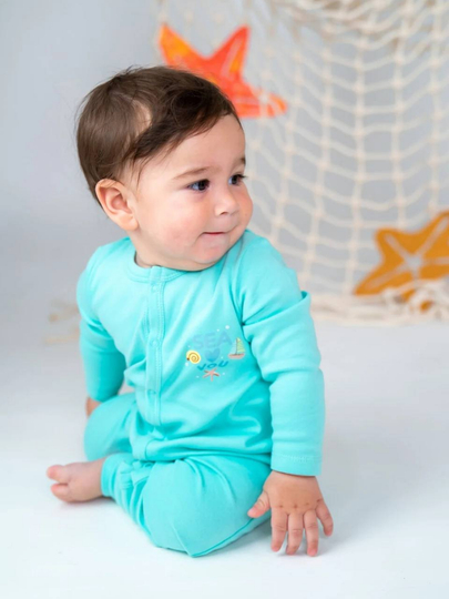 Divakids chaqaloqlar uchun 100% paxtali kombinezon - 