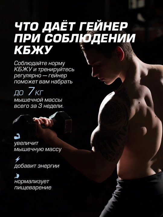 Гейнер для набора массы Siberian Nutrogunz MAD MASS GAINER, малиновая панна-котта, 3600г