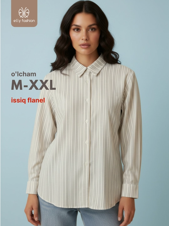Rubashka ayollar uchun chiziqli – UNCHA STORE