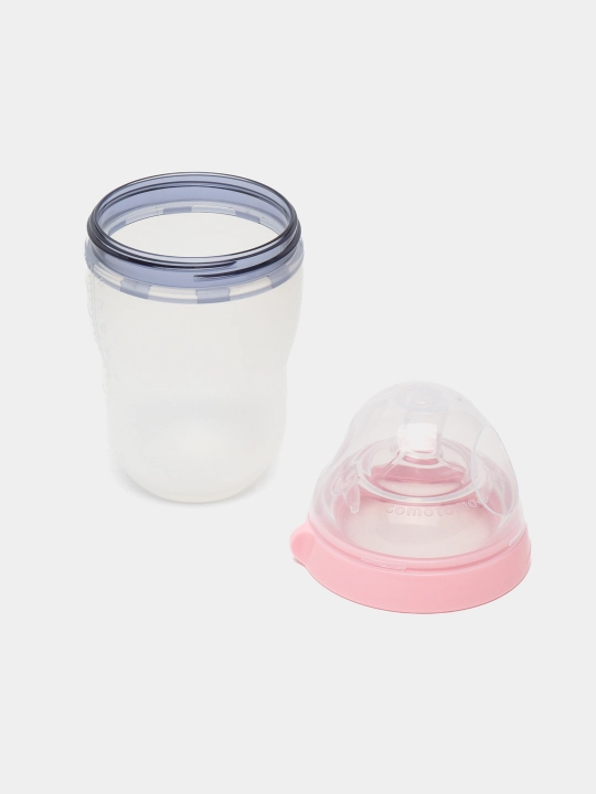 Suv idishi kolikaga qarshi Comotomo, pushti, 3 oy+, 250 ml