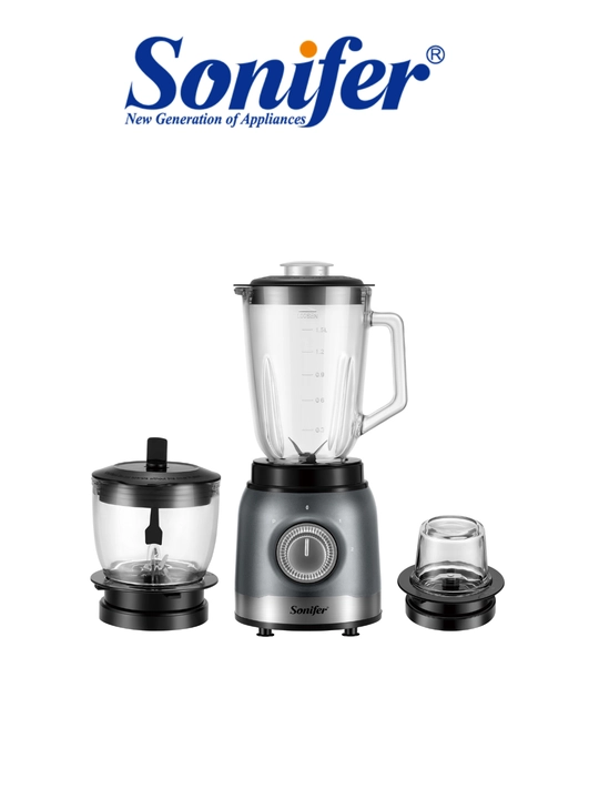 Blender, 3 tasi 1 da, Sonifer SF-8125, 500W, idish hajmi 1,5 litr
