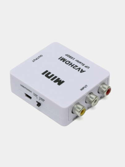Конвертер HDMI в AV (RCA) и AV в HDMI, видео адаптер для ТВ и приставок