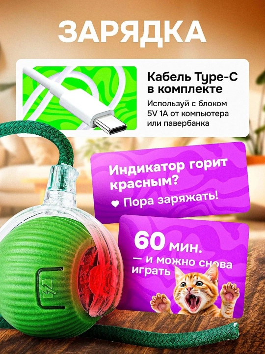 Hayvon o'yinchoqlari interaktiv aqlli to'p