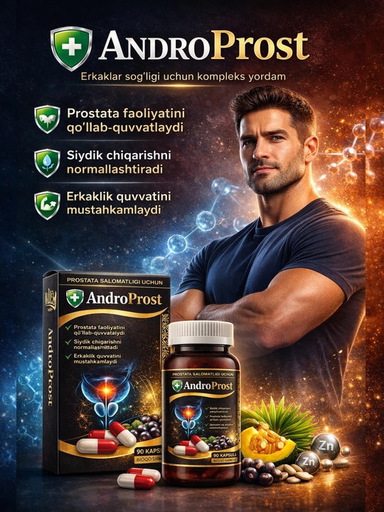 Androprost для мужского здоровья и простаты 90 капсул