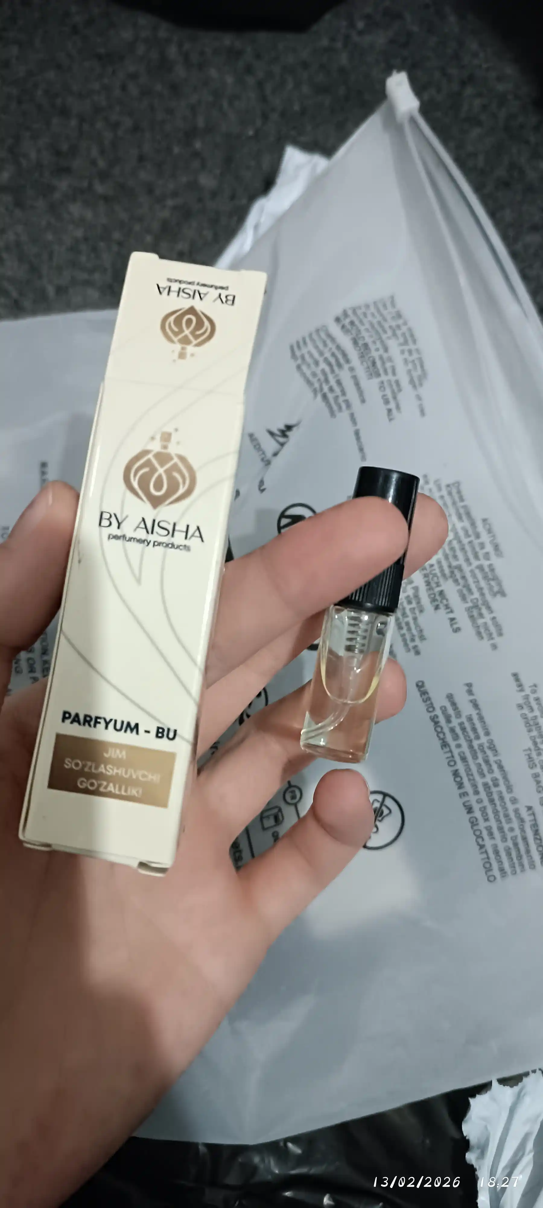 Ayollar uchun parfyumlangan suv My Way, probnik, 10 ml, 5 ml, 3 ml