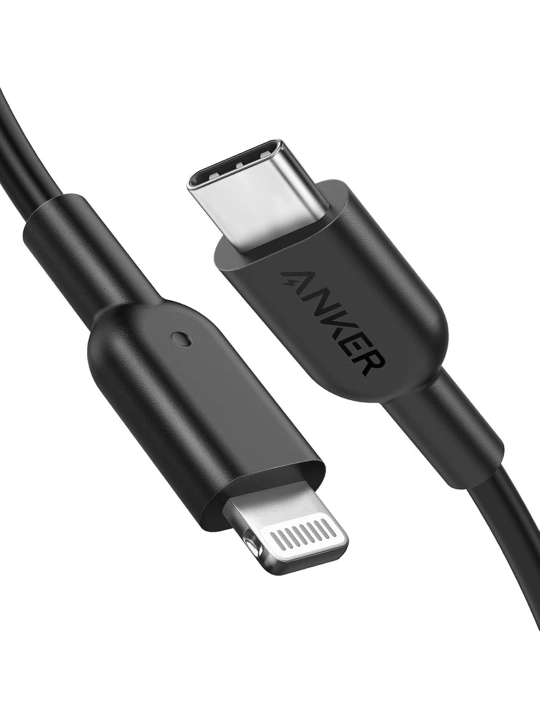 Anker USB-C Kabel 100W / 140W Tez Zaryadlash Type-C va Lightning iPhone MacBook uchun