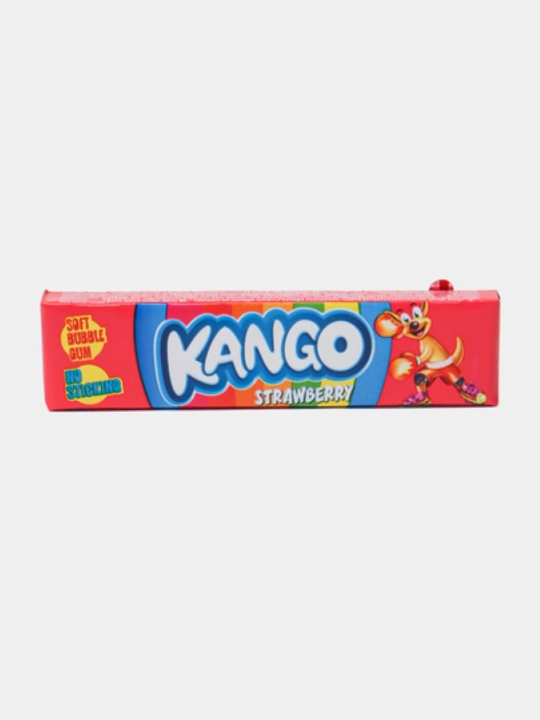 Жевательная резинка KANGO со вкусом клубники, 24 штуки