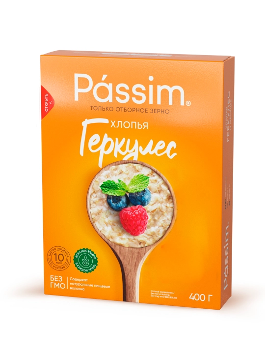 Yorma jo'xori Passim 400g karton qadoqlash - 
