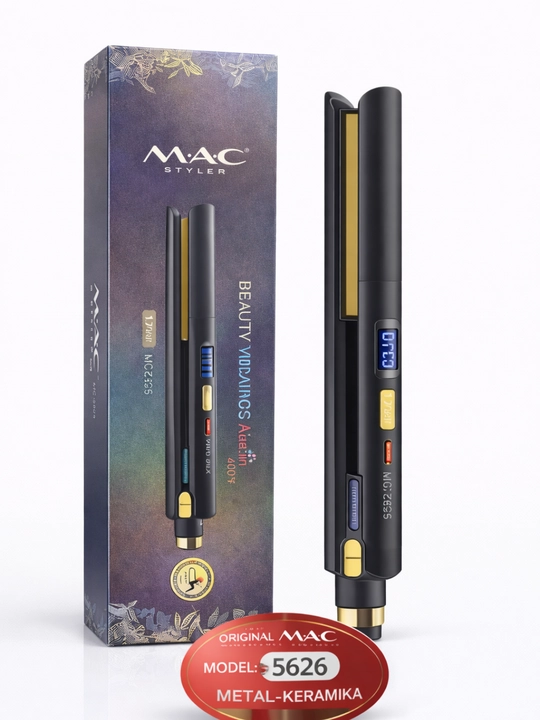 MAC Styler 5626 Metal-Keramika Soch To‘g‘rilagich, 230°C, LCD displey - 