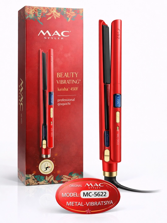 MAC Styler MC-5622 vibratsiyali soch to‘g‘rilagichi, 230°C, LCD - 