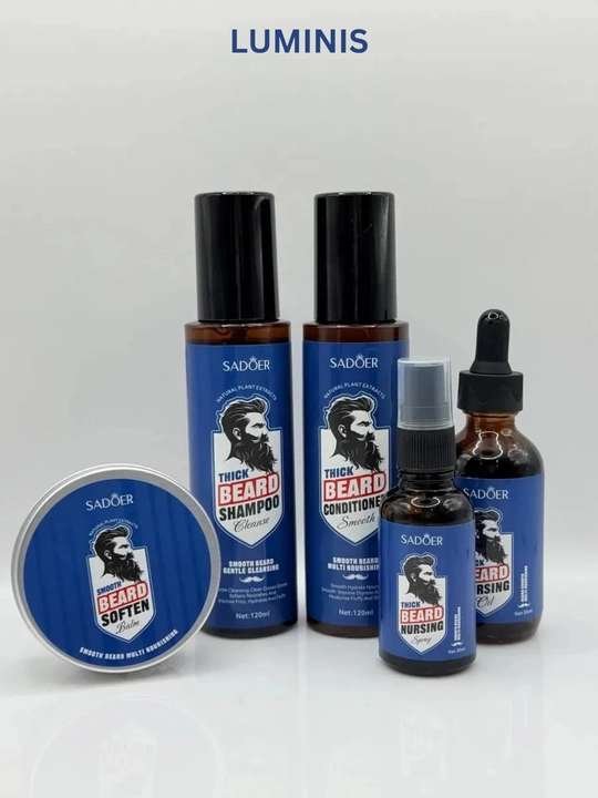 SADOER Thick Beard Nursing набор для ухода за бородой, 5 предметов, для мужчин