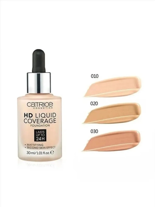 Catrice HD Liquid tanalni Coverage Foundation 24H – 010 / 020 / 030 – 30 ml - 