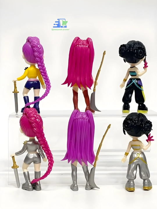 K-Pop Demon Hunters syurpriz figurkasi demon ovchi qizlar, kolleksion