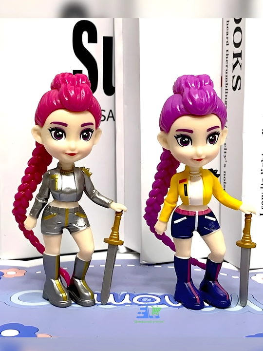 K-Pop Demon Hunters syurpriz figurkasi demon ovchi qizlar, kolleksion