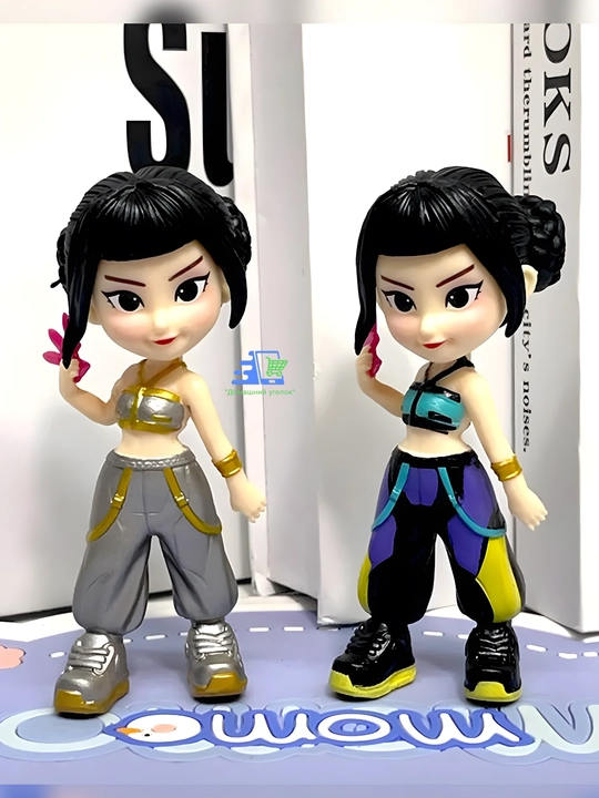 K-Pop Demon Hunters syurpriz figurkasi demon ovchi qizlar, kolleksion