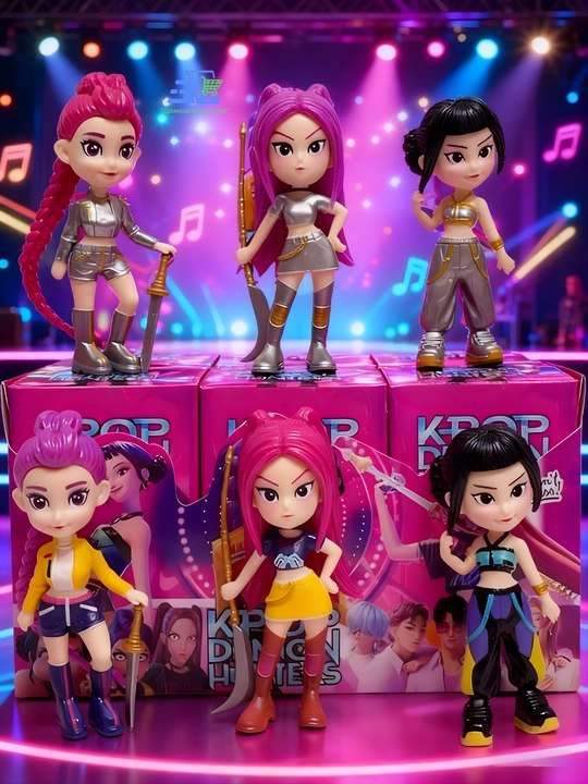 K-Pop Demon Hunters syurpriz figurkasi demon ovchi qizlar, kolleksion