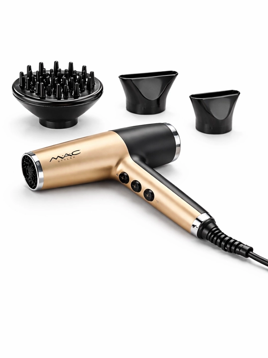 MAC Styler MC-6810 soch uchun fen, 1800W, ionizatsiyalangan, nasadkalar bilan