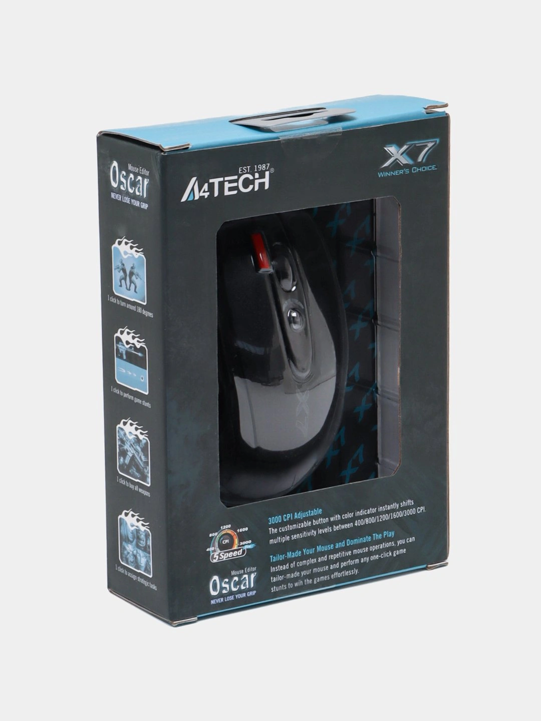 Игровая проводная мышь A4Tech X7 X-718BK за 269000 сум со скидкой 55%. Uzum Market