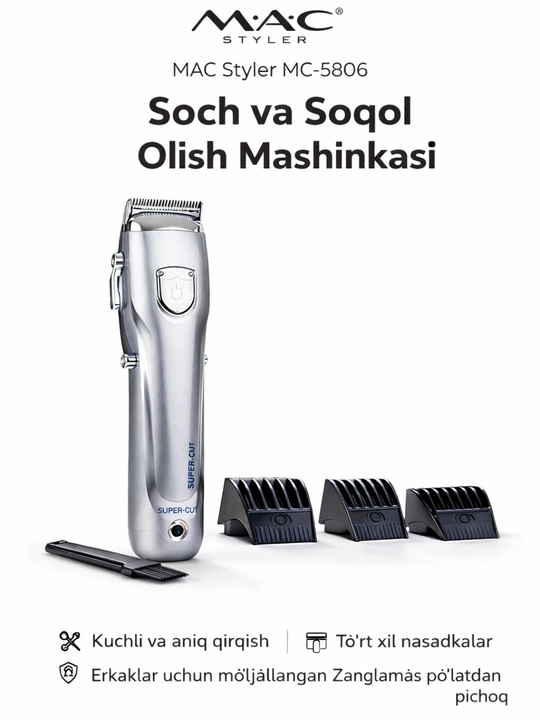 MAC Styler MC-5806 soch-soqol olish mashinasi