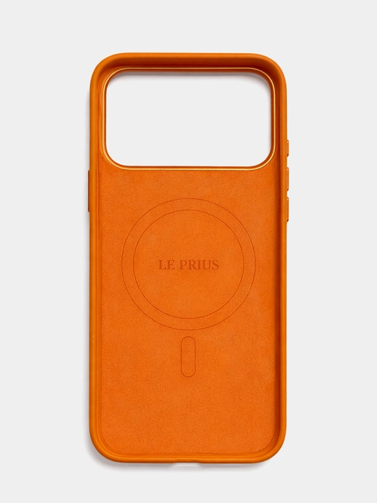 IPhone 17-16 Pro/Pro Max uchun tabiiy charm g‘ilof. Le Prius Maine Magsafe g‘ilofi