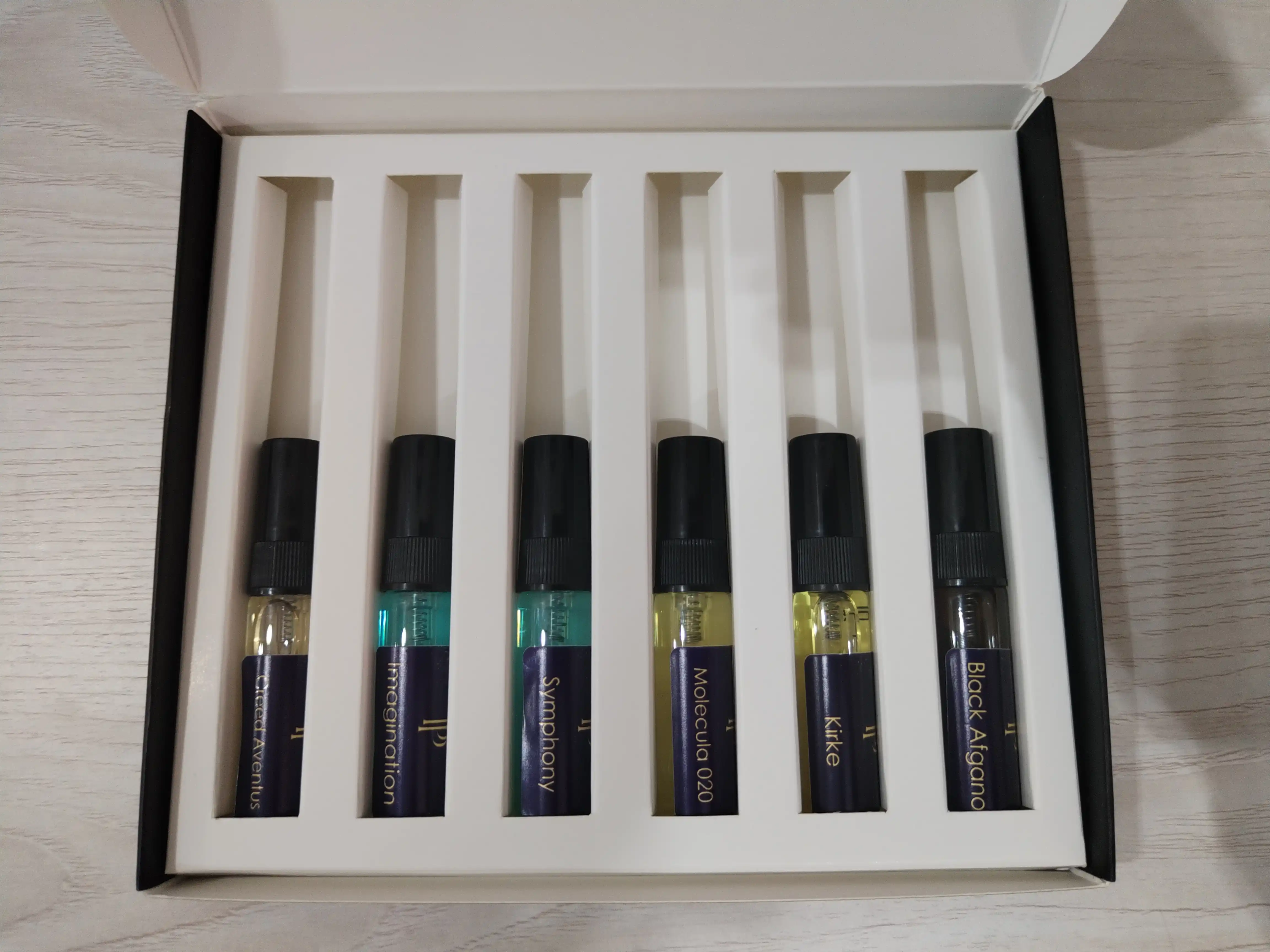 Erkaklar uchun atir, Symphony, Imagination, Kirke, Creed, Black Afgano, Molekula 020, 6n1