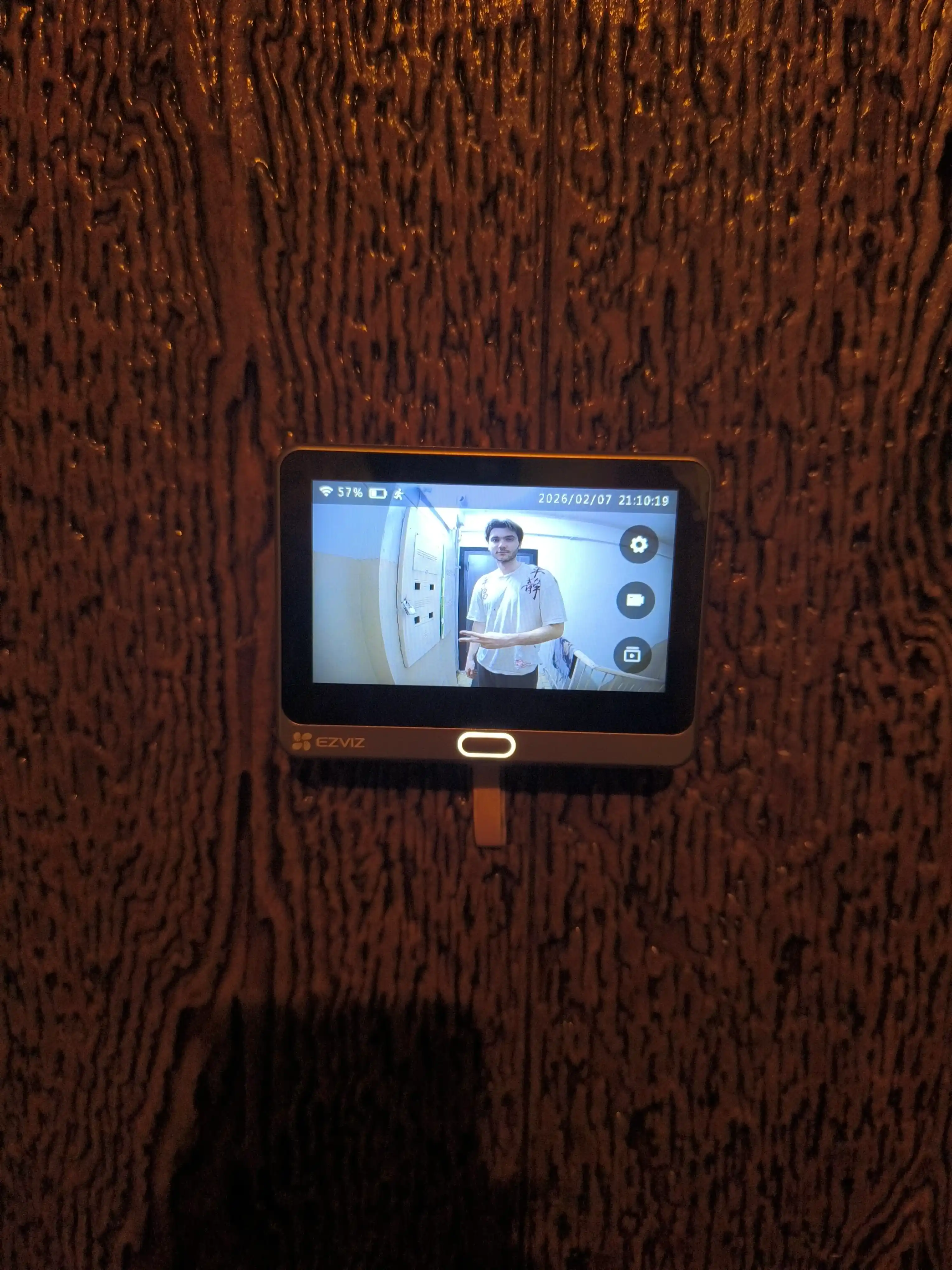 Видеоглазок для двери EZVIZ DP2 сенсорный, 3MP, Wi-Fi камера, домофон, дверной звонок