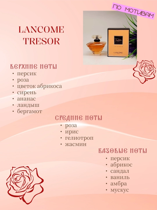 Парфюм INFINITE LOVE K023 - LANCOME TRESOR, 8 мл, женский