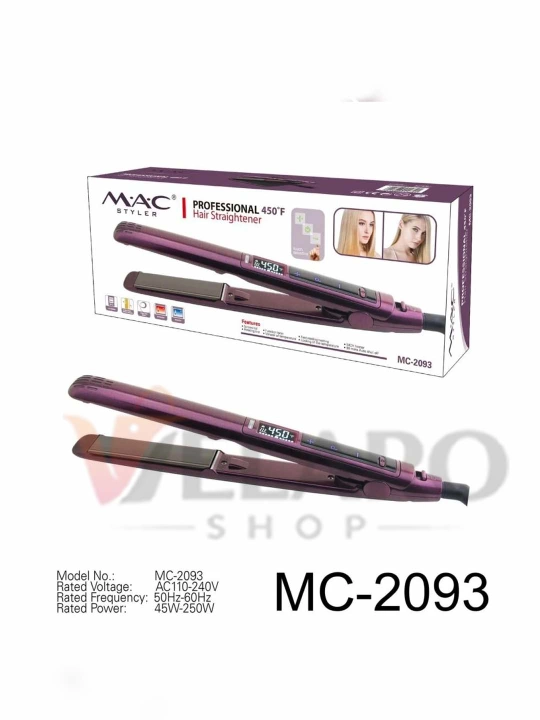 MAC Styler professional dazmollar titan va keramik qoplamali soch tekislagichlar 150°—480°