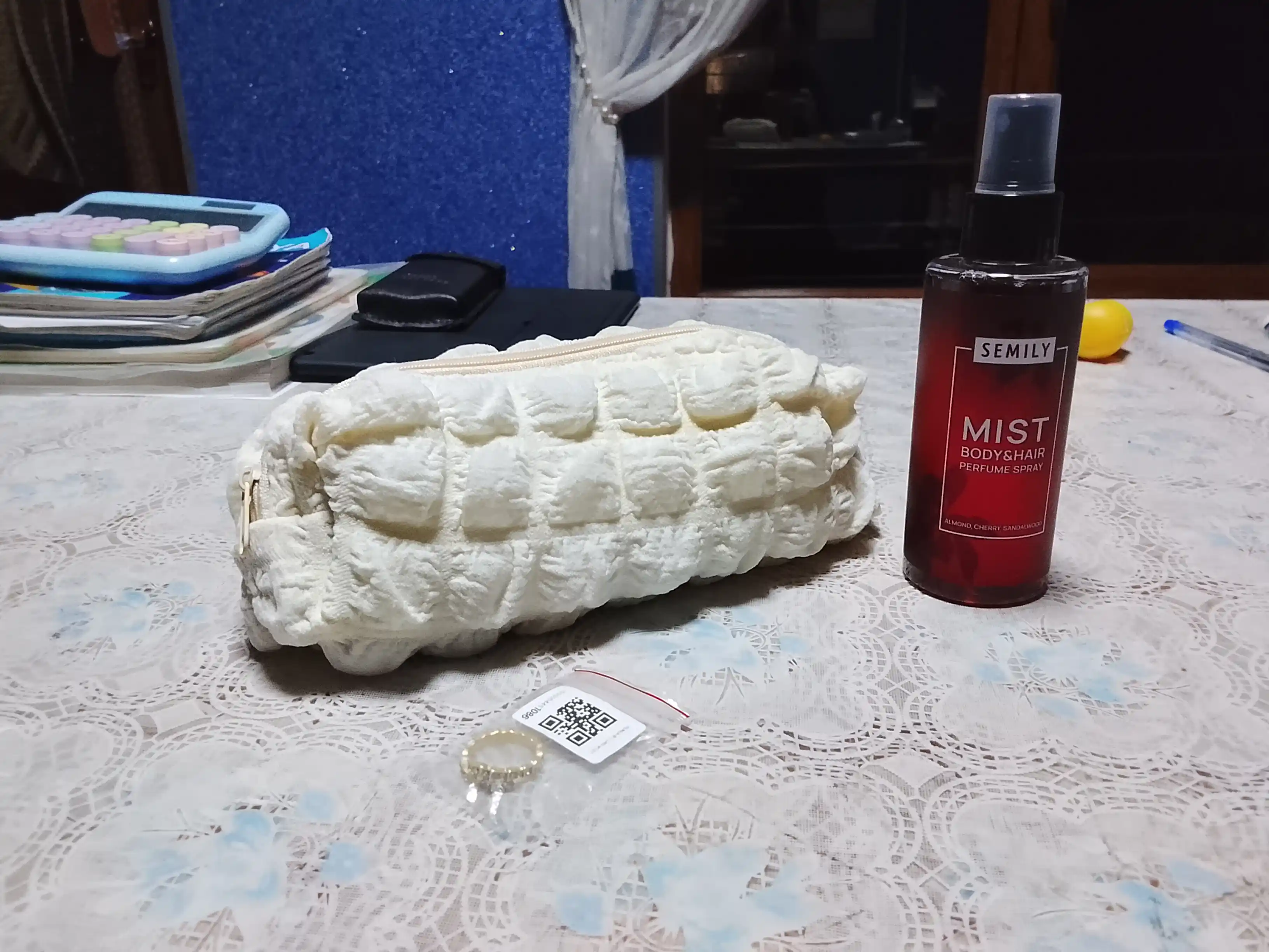 Мягкий вязаный пенал и косметичка, с большим объёмом