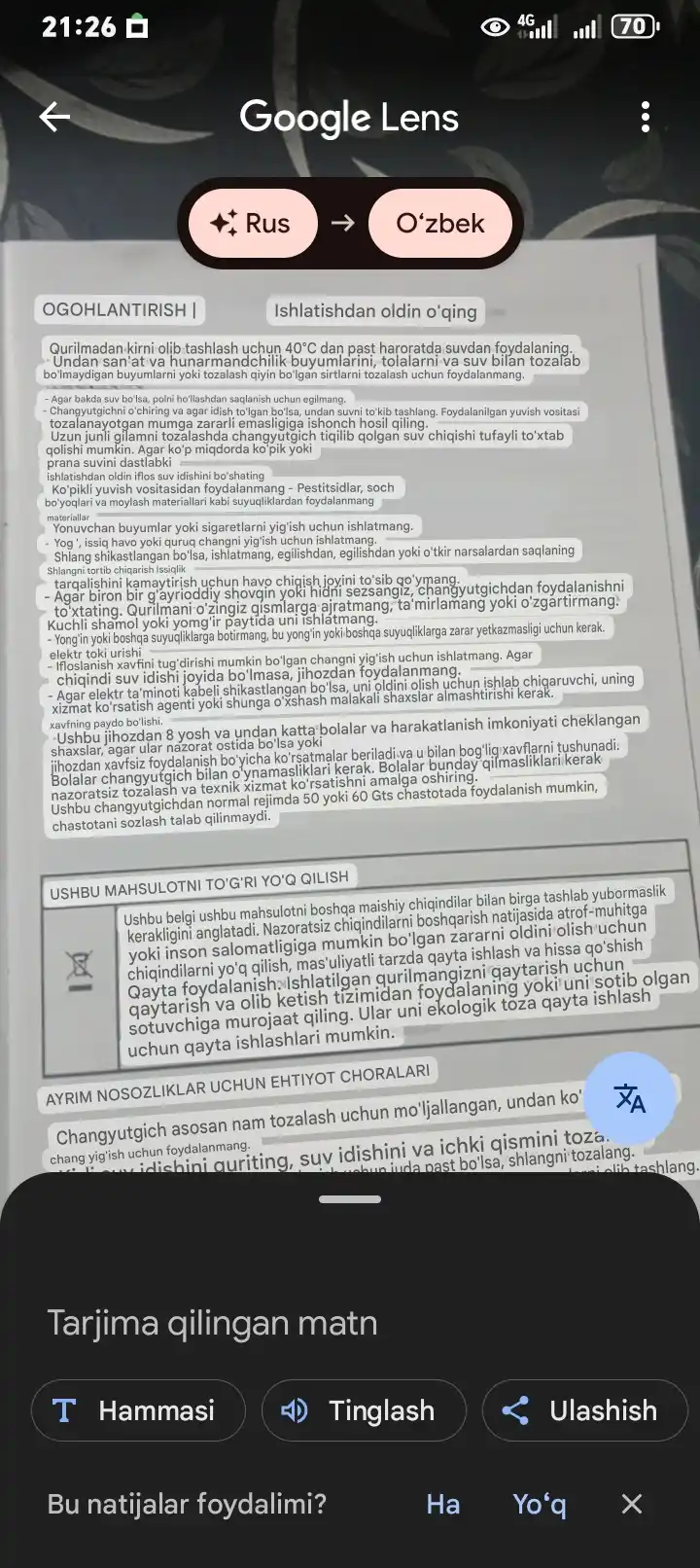 Quruq va nam tozalash uchun Reno Maks ko‘p funksiyali yuvish changyutgichi
